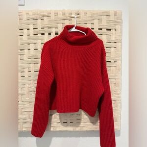 CJLA Red Turtleneck Sweater